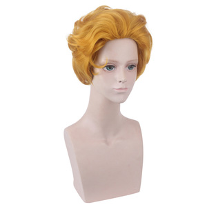 Perruque Yoshikage Kira Lord Sunda JoJo Wonderful Adventure Big Back Golden Short Hair Spot Machine Made High Temperature Wire Cos Wig - Product Image 4
