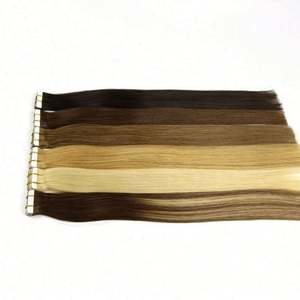 Extensiones de Cabello Humano Brasileño Amygirl, Trama Doble a Máquina, Puntas Gruesas, Remy, Extensiones de Cabello con Cinta Invisible - Product Image 1