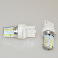 Ampoule de voiture clignotante blanche, rouge, jaune, bleue, stroboscopique T20 7440 12 LED, feu de signalisation 12SMD, feu arrière, clignotant, marche arrière, feu de freinage 7440