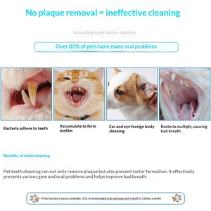 Cepillo de Dientes de Algodón para Mascotas, Cubre Dedos para <span class=keywords><strong>Perros</strong></span> y Gatos, Herramienta de <span class=keywords><strong>Limpieza</strong></span> Dental con Eliminación de Sarro y Cálculos, Suministros de Cuidado <span class=keywords><strong>Bucal</strong></span> - Product Image 3