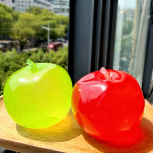Juguete Blandito Transparente de Manzana, No Rebotante, Maleable, con Relleno de Vaselina, para Aliviar el Estrés - Product Image 2