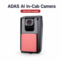 Caméra de véhicule intelligente IA ADAS avec vision nocturne Starlight 0.01 lux, 1080P AHD, alarme sonore en temps réel et moniteur d'avertissement de collision avant