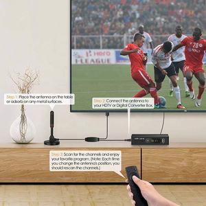 Портативная цифровая антенна для ТВ с усилителем VHF/UHF, 4K, бесплатные HD-каналы, комнатная, DVBT, ATSC, усилитель сигнала, высокий радиус действия, спутниковое ТВ, 80 км - Product Image 3