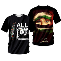 Fitspi Palestine T-shirt en gros 3d imprimé T-shirt livraison directe fournisseur de t-shirts personnalisés de Chine