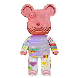 Ensemble de blocs de construction en briques de modèle en gros, ours de dessin animé, figurines magiques, décoration de la maison, anime, mini jouet en plastique ABS - Product Image 4