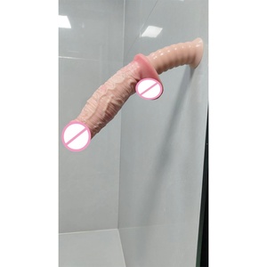 FAAK Dual Layer <b>Dildo</b> with Handle,The Manhandler Waterproof Female G Spot <b>Dildo</b> Adult Sex Toy for Women Anal <b>Dildo</b> with Textures - Product Image 5