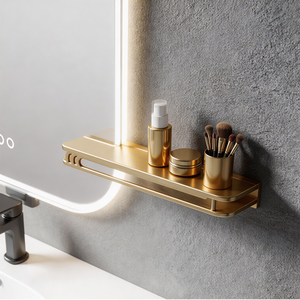 Set di Mobili da Bagno Moderni di Alta Gamma, Mobile Sospeso Bianco con Lavabo Singolo e Specchio LED - Product Image 4