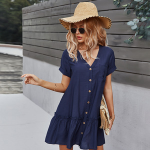 <span class=keywords><strong>Aloha</strong></span> personalizzato stile <span class=keywords><strong>Hawaii</strong></span> 100% Rayon camicia donna abito da vacanza stile floreale tropicale stampa Casual festa - Product Image 6