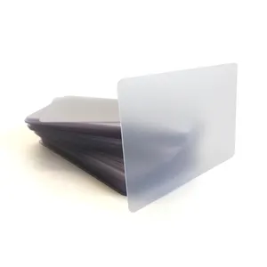 Tarjetas de regalo de plástico esmerilado, diseño personalizado, PVC, transparente
