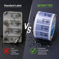 Étiquette autocollante personnalisée en polyester métallisé pour identification de véhicules gouvernementaux, transport et actifs thermiques, MOQ 1000 pièces