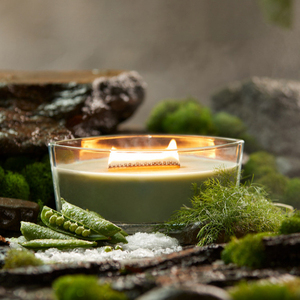 เทียนหอมอโรมาเธอราพี LANJO ขนาด 770 มล. พร้อมไส้เทียนไม้ขนาดใหญ่ ไร้ควัน บรรจุในขวดแก้วทรงเรือ ทำจากขี้ผึ้งถั่วเหลืองหอม พร้อมฝาไม้ - Product Image 6