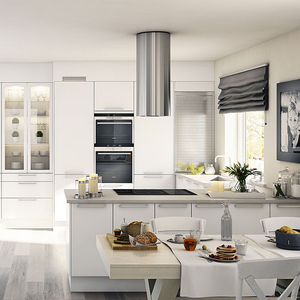 Gabinetes de Cocina Modernos de Madera Duradera de Lujo con Acabado Lacado, Encimeras de Cuarzo de 20 mm, <span class=keywords><strong>Bisagras</strong></span> y Accesorios para Grifos Listos para el Mercado - Product Image 4