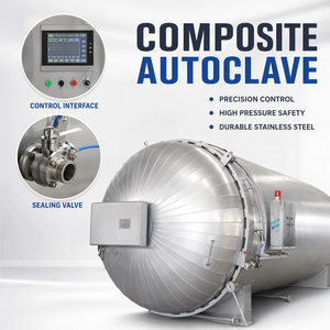 Autoclave composite de laboratoire TUV approuvé 1,0x2,0m à performance stable pour centre de R&<span class=keywords><strong>D</strong></span> et test de durcissement en petites séries - Product Image 1