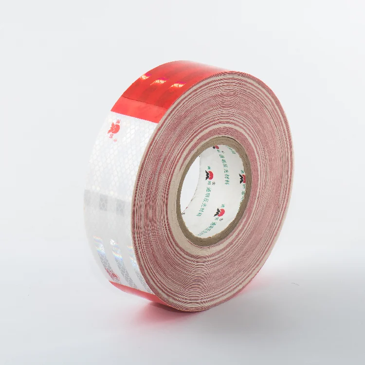 Diamond Grade Red and White High Reflective Tape For Truck/Trailers