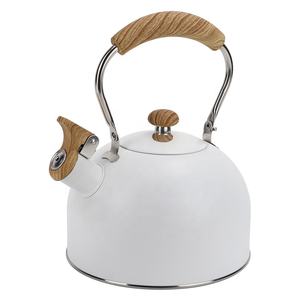 Nuovo 2,5l in acciaio inox fischiante tè <span class=keywords><strong>teiera</strong></span> <span class=keywords><strong>per</strong></span> uso alimentare <span class=keywords><strong>per</strong></span> rendere il tè acqua di ebollizione compatibile stufe a Gas fornelli a <span class=keywords><strong>induzione</strong></span> - Product Image 6