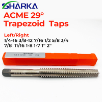 Machos trapezoidales americanos HSS para mano izquierda y derecha ACME 29 °   Macho de roscar 1/4-16 3/8-12 7/16 1/2 5/8 3/4 7/8 11/16 1-8 1-7 1'' 2''