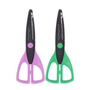 Children Paper Cutting Scissors 165mm Curved Blade Stainless Steel For Preschool Craft Diy Activities - Product Image 4
