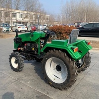 Mini Tractor Agrícola de 15HP, 18HP, 20HP, 22HP, 24HP, 30HP, con Transmisión por Correa, 4X4, 4WD, Pequeño, para Agricultura, Compacto