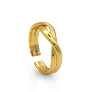 Chris April Spinner <strong>Ring</strong> 925 Sterling Silver Double Layers Resizable Cross Over Rope Knitting Finger <strong>Rings</strong> - Product Image 3