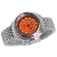 Montre mécanique personnalisée de haute qualité, fonction automatique de date, matériau en acier inoxydable, style de cadran rétro