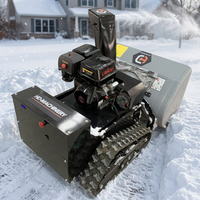 Souffleuse à neige sur chenilles, équipement de déneigement, largeur de balayage 1000 mm, nettoyage à grande échelle pour les zones résidentielles et commerciales