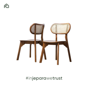 Ensemble de salle à manger Deka en bois de teck, design moderne pour hôtel, chambre à coucher, salon, charme intemporel, élégance décontractée - Product Image 2