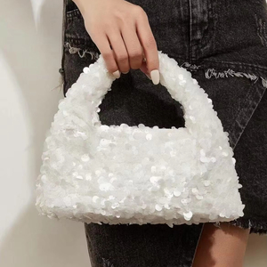 Bolso de Mano Tipo Clutch de Lujo Bell 2025 con Lentejuelas, Correa de Cadena Cuadrada, Diseño Moderno, Gran Capacidad, Calidad Premium para Mujer - Product Image 1