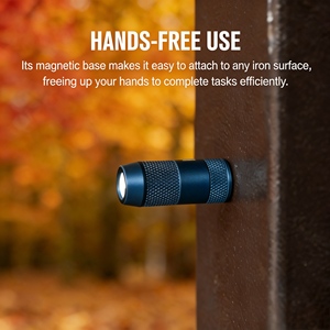 AURORA 60 Lumens IP66 Waterproof LED Flashlight, Magnetic Base &amp; Quick Charging, Compact EDC <strong>Keyring</strong> <strong>Light</strong> for Hiking Repair - Product Image 2
