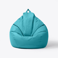 Pour LUCKYSAC XXL Pouf Grand Coloré 600D PVC Étanche Pouf Canapé Confortable Design Moderne Extérieur Poufs