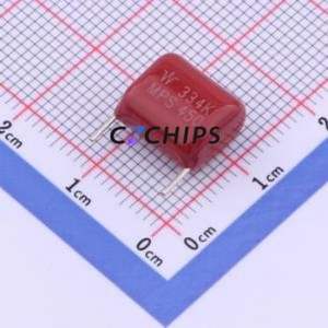 ตัวเก็บประจุฟิล์มโพลีโพรพิลีน (CBB) รุ่น MPS334K2L4AS4035A1 แบบมีรูทะลุ (THT), ระยะขา P=10 มม. 330nF 10% 450V - Product Image 1