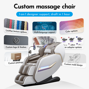 Новинка! Массажное кресло с двойным механизмом, функцией невесомости, подогревом и шиацу для всего тела, для дома и офиса. Идеальный подарок на Рождество. - Product Image 6
