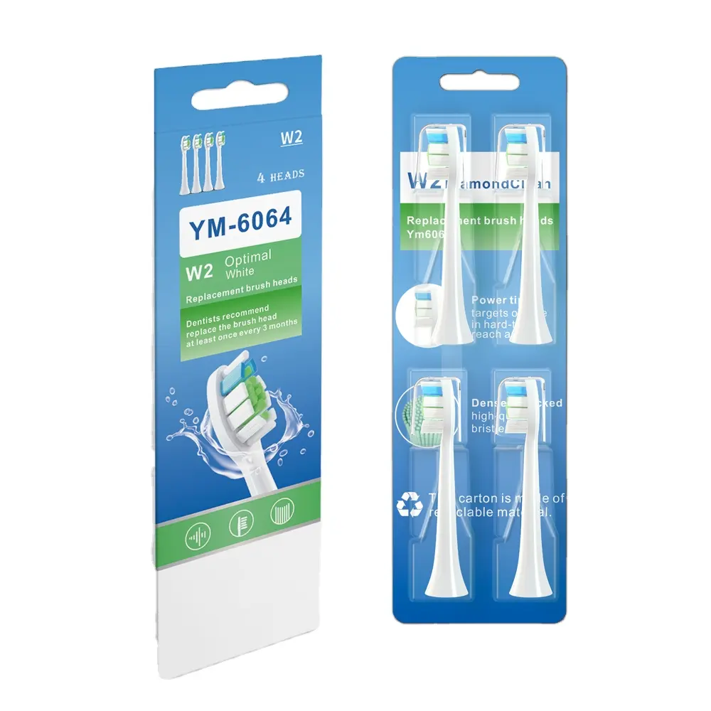 Wholesale Brush Heads Philips W2 Diamondbristle Electric Replacement Toothbrush Heads For Philps Sonic Electric Toothbrush heads