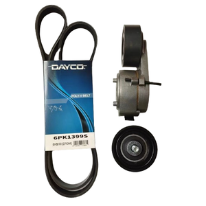 Kit d'accessoires <span class=keywords><strong>DAYCO</strong></span> Standard KPV219 comprenant <span class=keywords><strong>courroie</strong></span> Poly-V 6PK1399, poulie tendeur APV3730, poulie de guidage APV3721 - Product Image 1