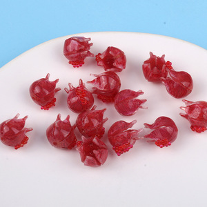 Nuevos Adornos Decorativos 3D con Flores y Granadas Rojas, para Manualidades, Pendientes y Colgantes - Product Image 3