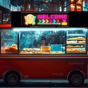 Panel LED flexible de matriz de alta calidad de 32*128 píxeles a todo color de 63*20 cm para escaparates de tiendas minoristas, centros comerciales y ventanas de automóviles. - Product Image 6