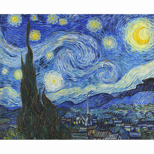 Starry Sky Cross-Stitch Embroidery Crafts Starry Night Needlework & Cross-Stitching Project