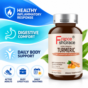 Tabletas de Cúrcuma Herbal Shecome, Apoyan la Función Inflamatoria Saludable del Cuerpo, Respuesta Antioxidante, Tabletas de Cúrcuma Herbal - Product Image 3