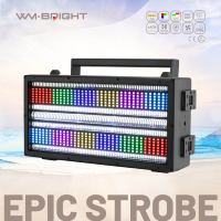 Projecteurs de scène LED stroboscopiques matriciels RGBW 500W IP65, raccordement infini, contrôle DMX512, en aluminium pour extérieur, pour DJ, discothèques, concerts et événements