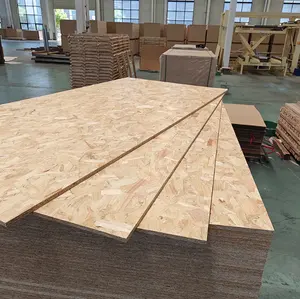 Osb madera contrachapada 4x8 hoja 12mm 15mm 18mm 9mm China tablero laminado OSB panel de madera para muebles