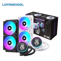 Refroidisseur de processeur Lovingcool Factory, solution AIO sur mesure, service OEM ODM, fabricant de refroidisseurs à eau, best-seller 2027, refroidisseur liquide 240