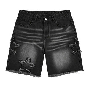 กางเกงขาสั้นผู้ชายผ้าฝ้าย 100% แบบทำสีซีด แต่งโลโก้ได้ กางเกงออกกำลังกาย ระบายอากาศดี ดีไซน์ใหม่ แห้งเร็ว มีจำหน่ายแล้ว - Product Image 1