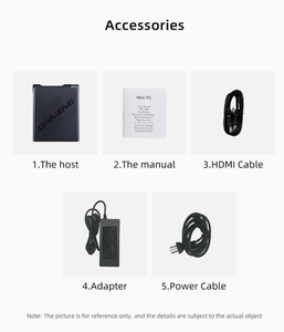 2023 12th Gen <span class=keywords><strong>Core</strong></span> i5 Mini PC 12450H 8 çekirdek üçlü ekran M.2 PCIE NVMe SSD 32GB RAM Win11 Linux bilgisayar Mini oyun PC AD08 - Product Image 6