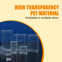 Boîte de rangement en plastique transparente, durable et réutilisable pour fournitures de bureau et de maison, best-seller Nine Heavens