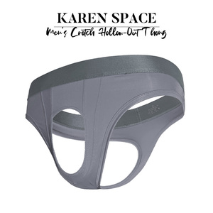 Slip da <span class=keywords><strong>uomo</strong></span> sexy con design a cavallo aperto, vita larga elasticizzata, perizoma a T, tinta unita, morbido ed elasticizzato - Product Image 1