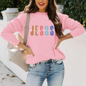 Sweat-shirt chrétien pour femme, Jésus, la voie, la vérité, la vie, pull à manches longues, foi religieuse, inspiration, verset biblique - Product Image 2