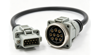 Conector Micro-D J30J‑15TJL‑30CM, conector macho de 15 núcleos con cable precableado de 300 mm para sistema de control de aviónica industrial - Product Image 2