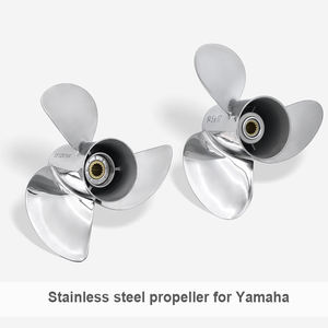 Hélice de moteur hors-bord Yamaha 2 <span class=keywords><strong>temps</strong></span> 9,9 CV 15 CV 25 CV à 3 pales 6E5-463V-45943-10-EL <span class=keywords><strong>Enduro</strong></span> pour bateau - Product Image 3
