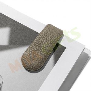 Aangepaste folie logo Pebble Lichi lederen bladwijzer magnetische boekenclip paginamarkering planner papier Oli clip notitieboek accessoire - Product Image 1