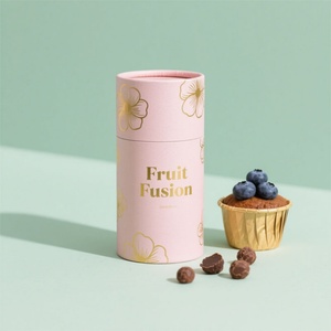 Biodegradable Daily Nutrition Supplement Powder Capsule Packaging Paper <b>Container</b> Tube Airtight Dried Fruit Cylinder Boxes Can - Product Image 3