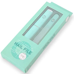 Juego de manicura de papel recubierto de color, caja de cajón, tablero de <span class=keywords><strong>esmeril</strong></span>, pegatinas para limas de uñas, proveedor de embalaje personalizado - Product Image 5